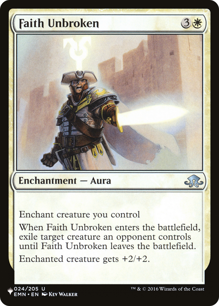 Faith Unbroken [The List Reprints] | Cards and Coasters CA