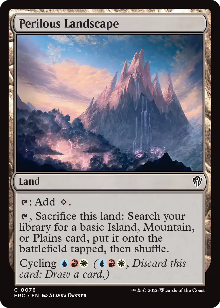 Perilous Landscape [Reality Fracture Commander] | Cards and Coasters CA