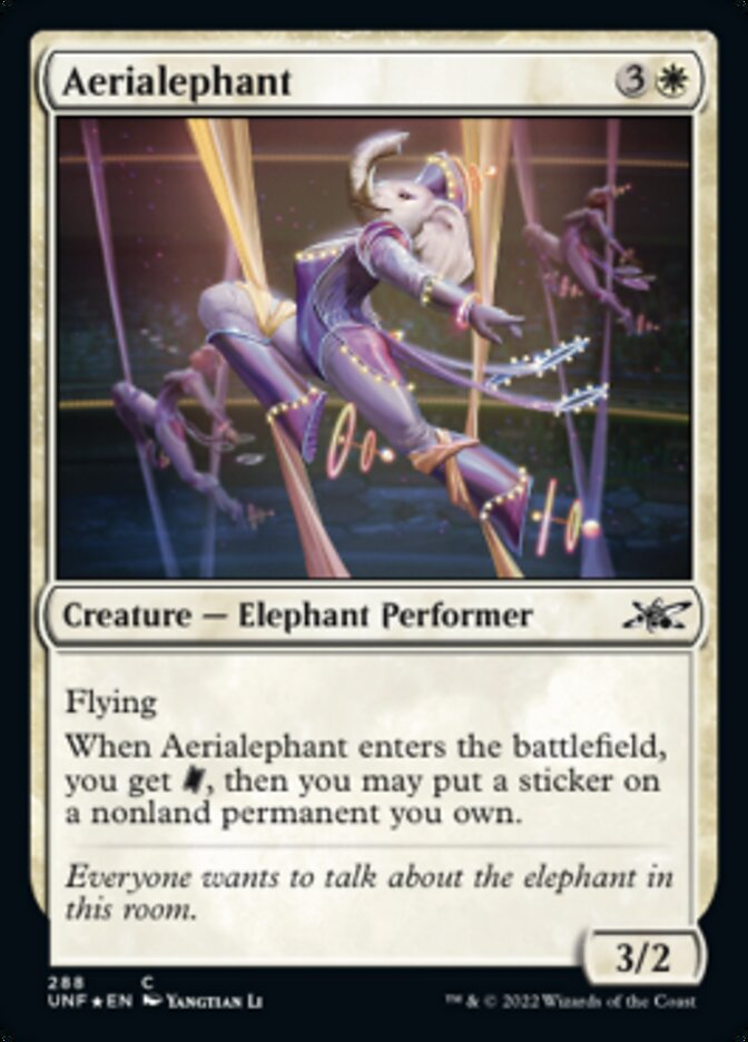 Aerialephant (Galaxy Foil) [Unfinity] | Cards and Coasters CA