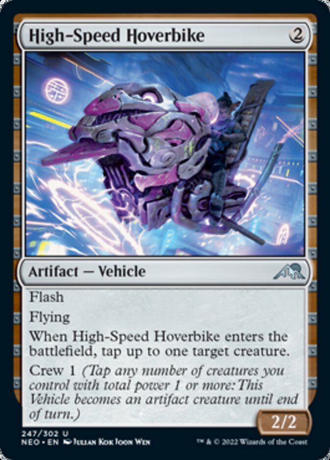 High-Speed Hoverbike [Kamigawa: Neon Dynasty] | Cards and Coasters CA