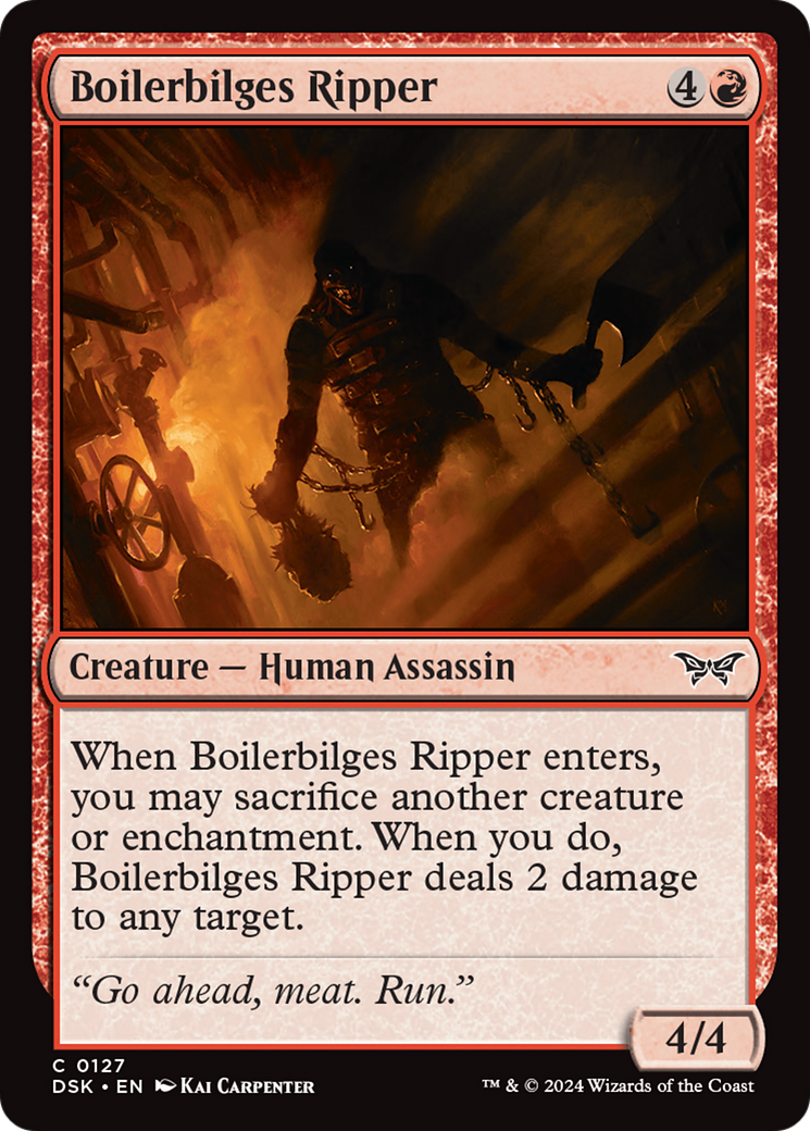 Boilerbilges Ripper [Duskmourn: House of Horror] | Cards and Coasters CA