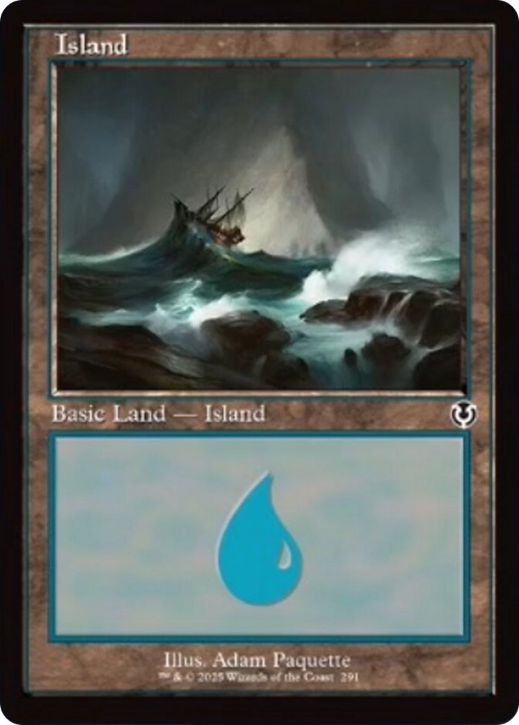 Island (291) (Retro Frame) [Innistrad Remastered] | Cards and Coasters CA