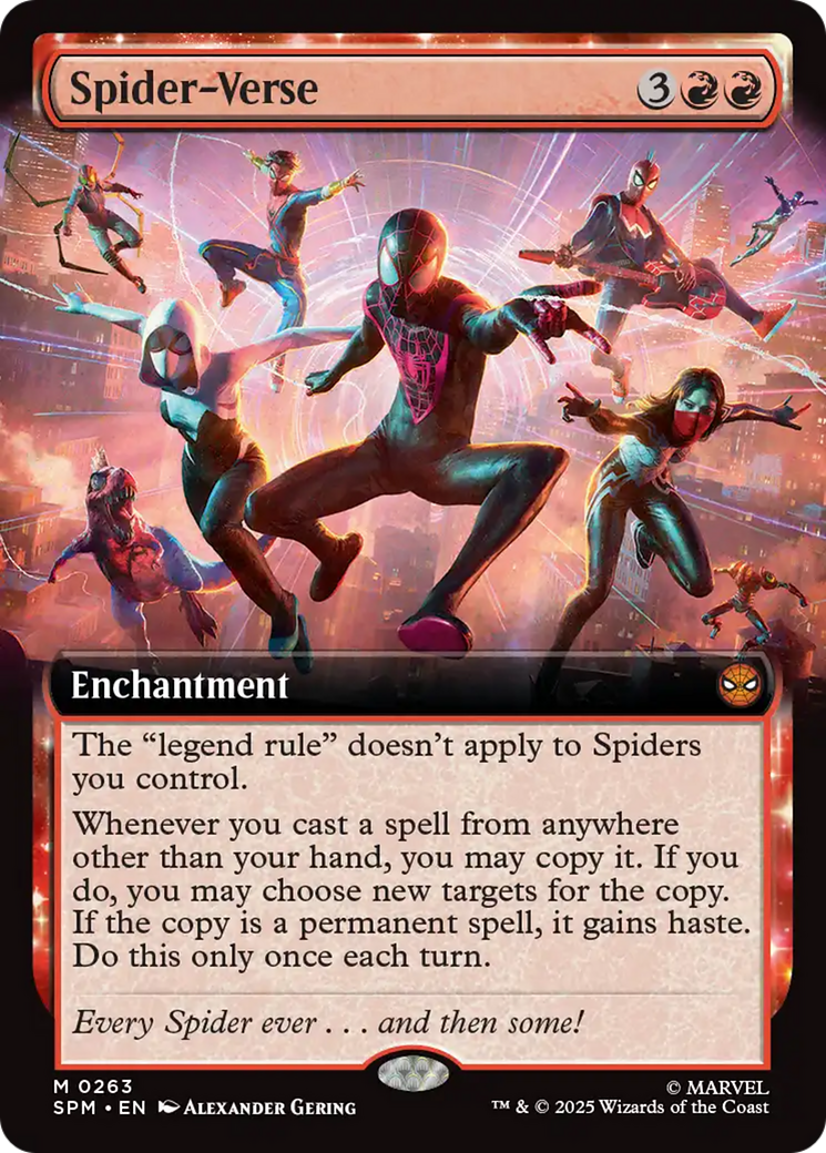 Spider-Verse (Extended Art) [Marvel's Spider-Man] | Cards and Coasters CA