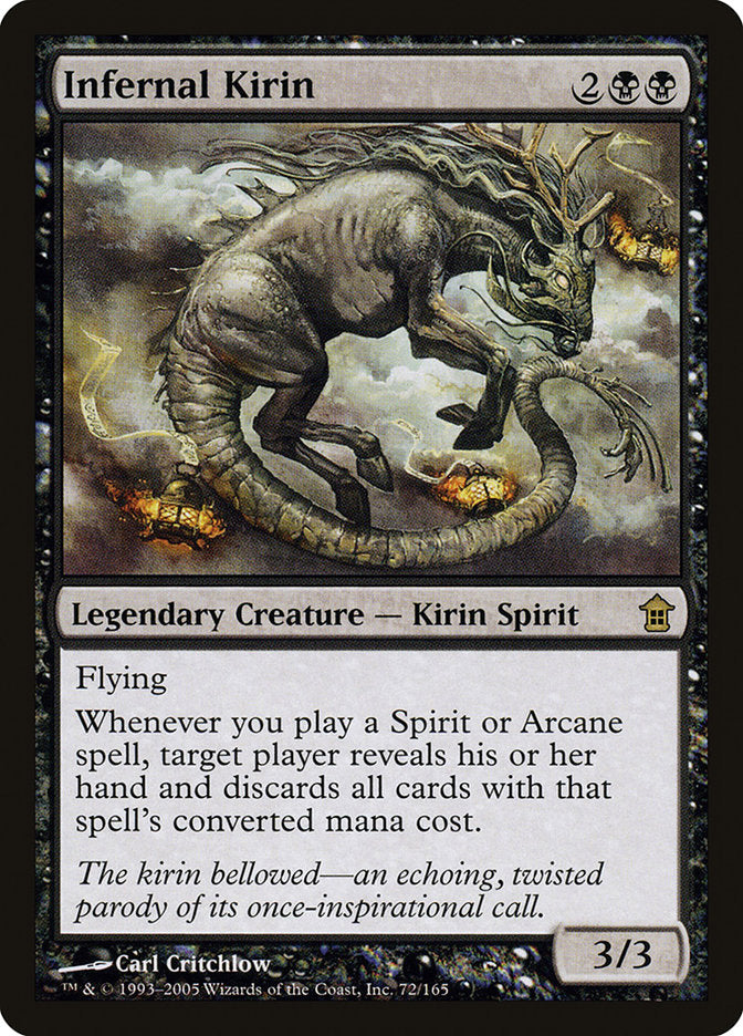 Infernal Kirin [Saviors of Kamigawa] | Cards and Coasters CA