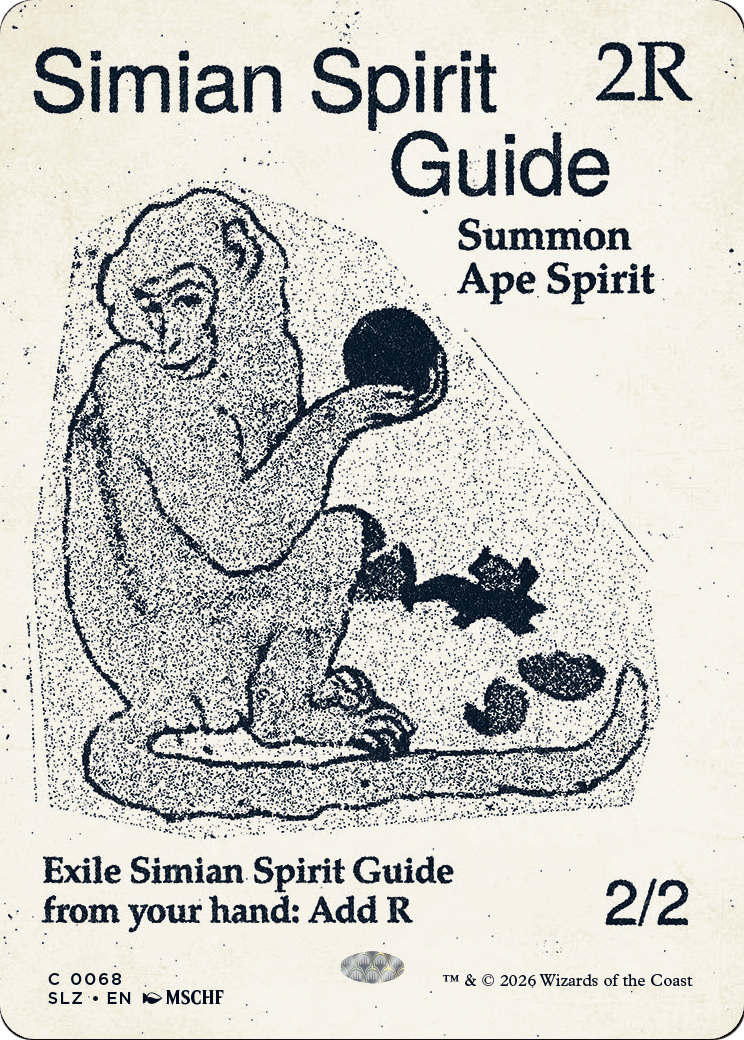 Simian Spirit Guide (0068) [Secret Lair x MSCHF: The Zeta Set] | Cards and Coasters CA