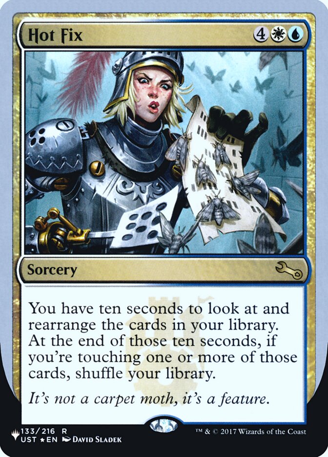 Hot Fix (Unfinity Foil Edition) [The List] | Cards and Coasters CA