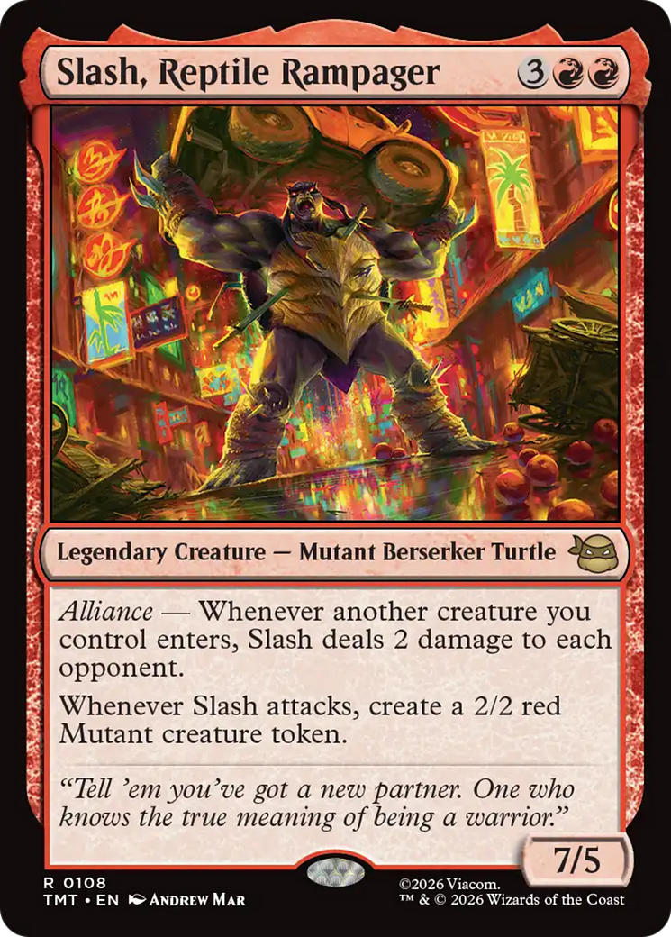 Slash, Reptile Rampager [Teenage Mutant Ninja Turtles] | Cards and Coasters CA