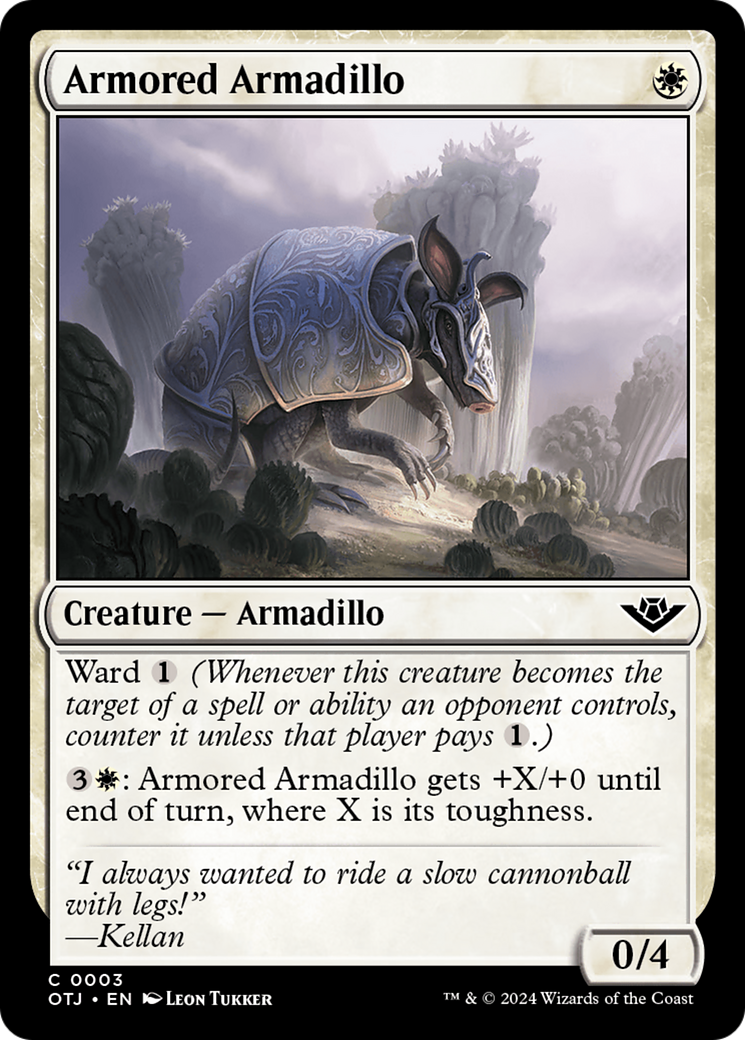 Armored Armadillo [Outlaws of Thunder Junction] | Cards and Coasters CA