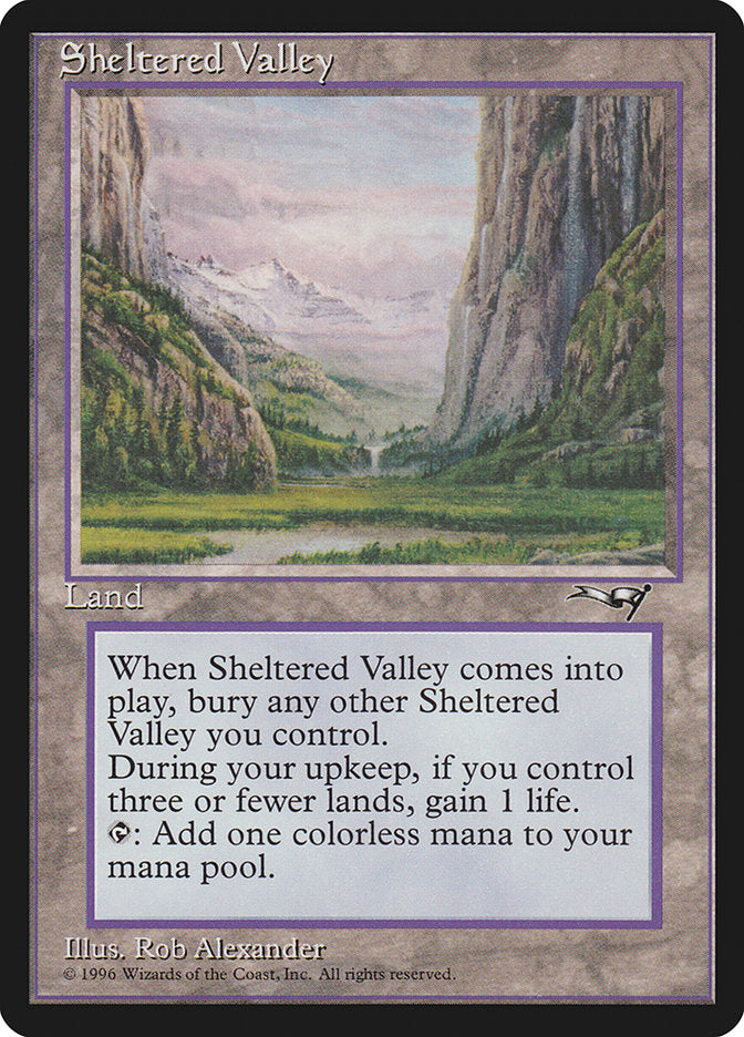 Sheltered Valley [Alliances] | Cards and Coasters CA