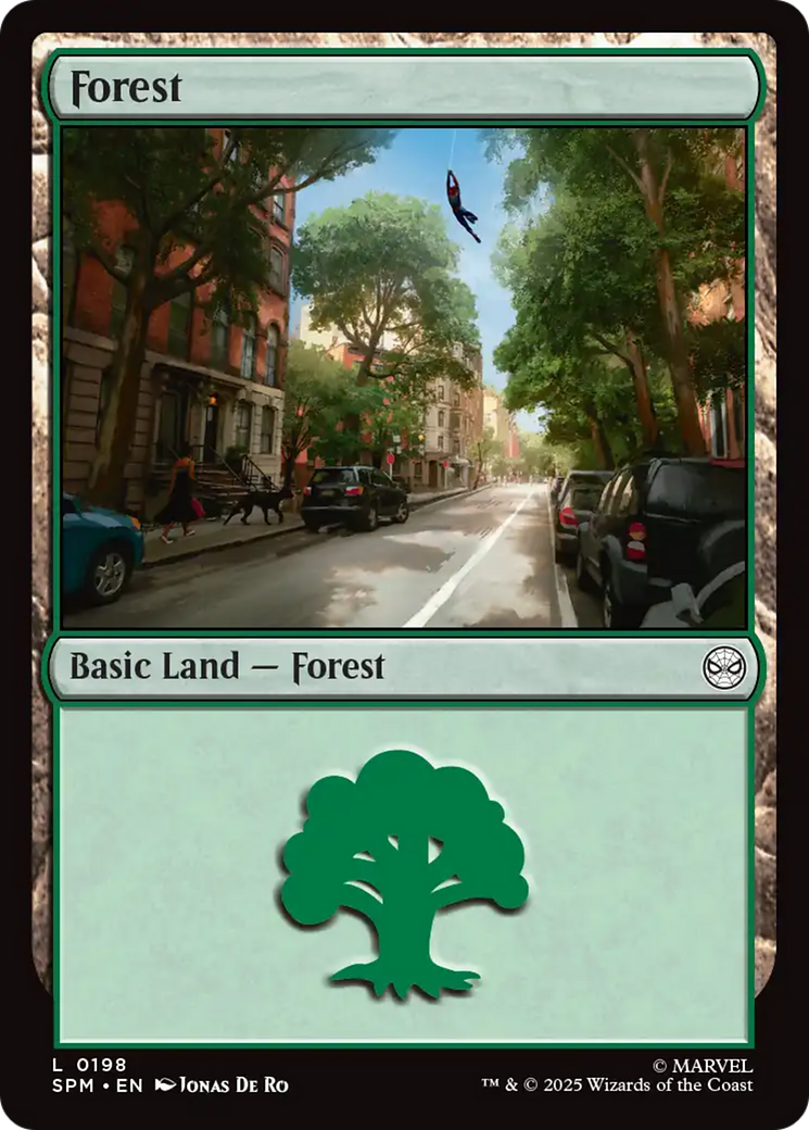Forest (0198) [Marvel's Spider-Man] | Cards and Coasters CA
