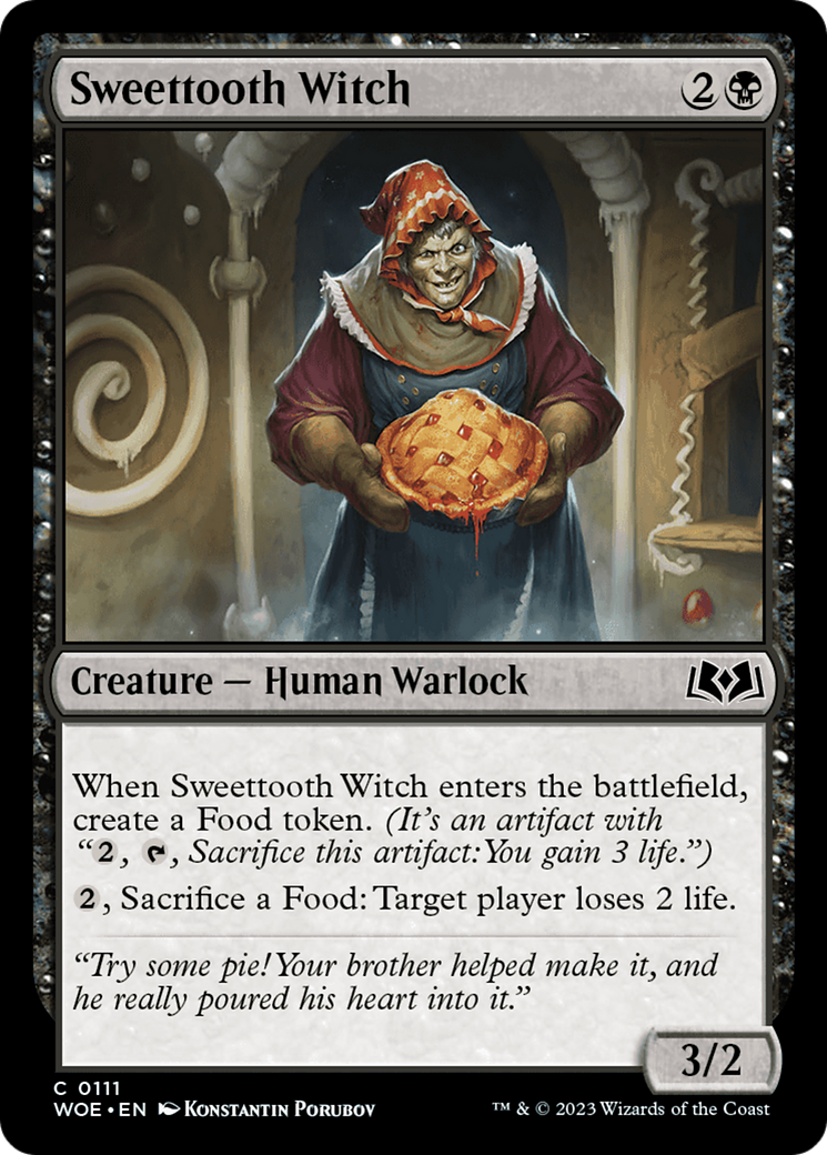 Sweettooth Witch [Wilds of Eldraine] | Cards and Coasters CA