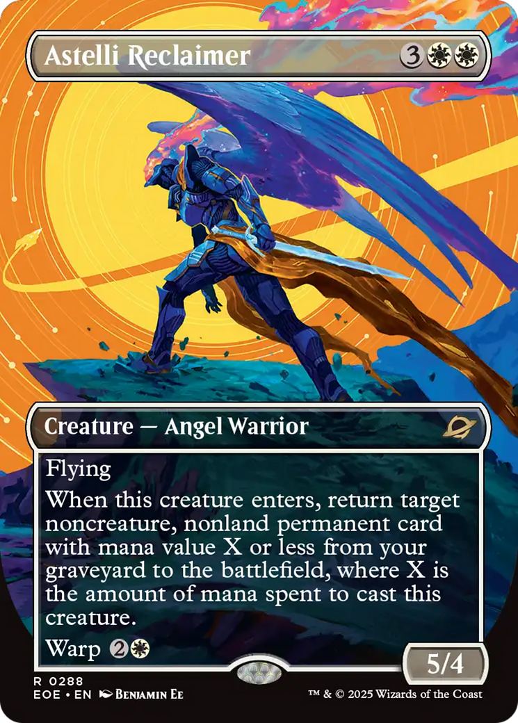Astelli Reclaimer (Borderless) [Edge of Eternities] | Cards and Coasters CA