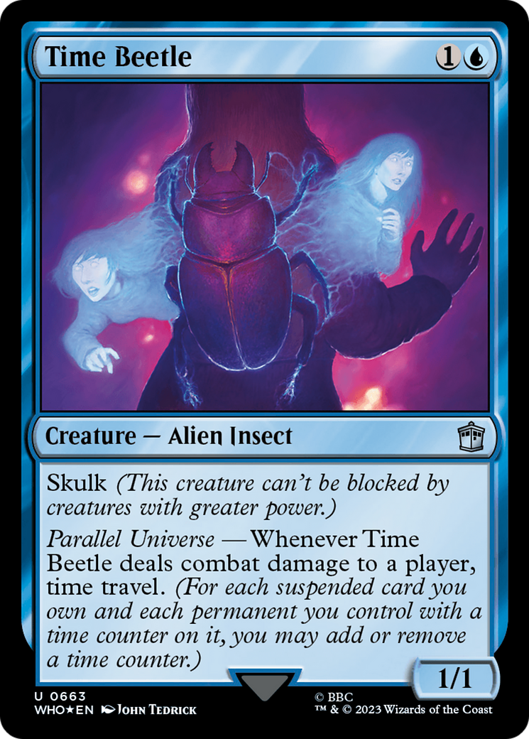 Time Beetle (Surge Foil) [Doctor Who] | Cards and Coasters CA