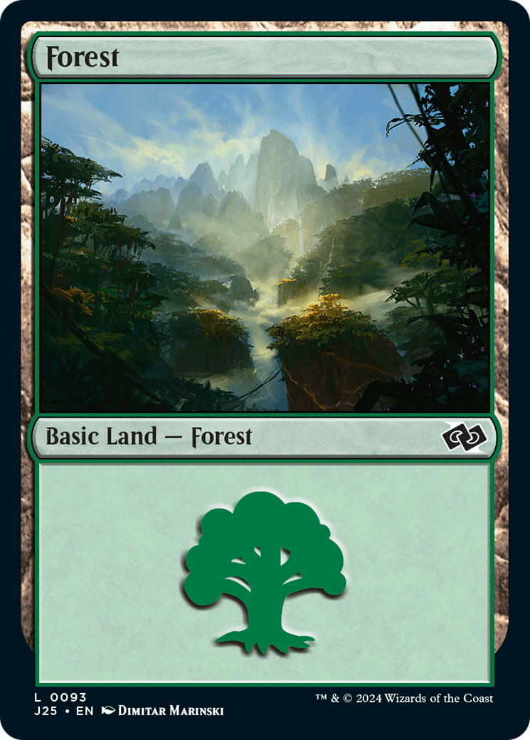 Forest (93) [Foundations Jumpstart] | Cards and Coasters CA