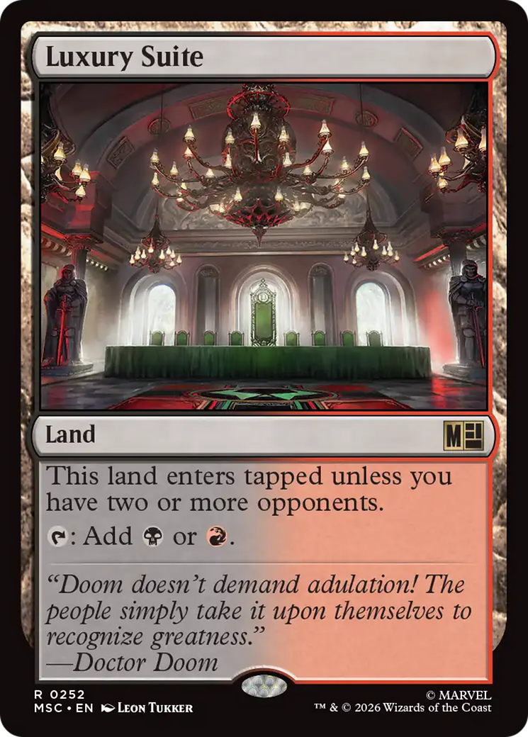 Luxury Suite (Surge Foil) [Marvel Super Heroes Commander] | Cards and Coasters CA