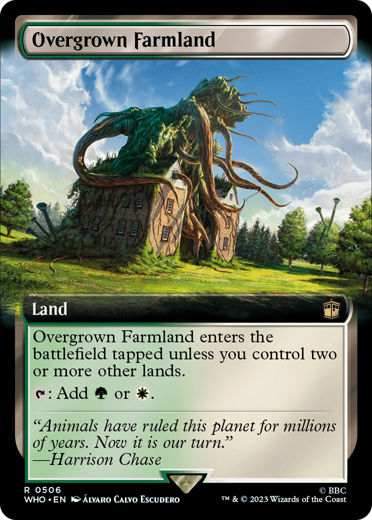 Overgrown Farmland (Extended Art) [Doctor Who] | Cards and Coasters CA