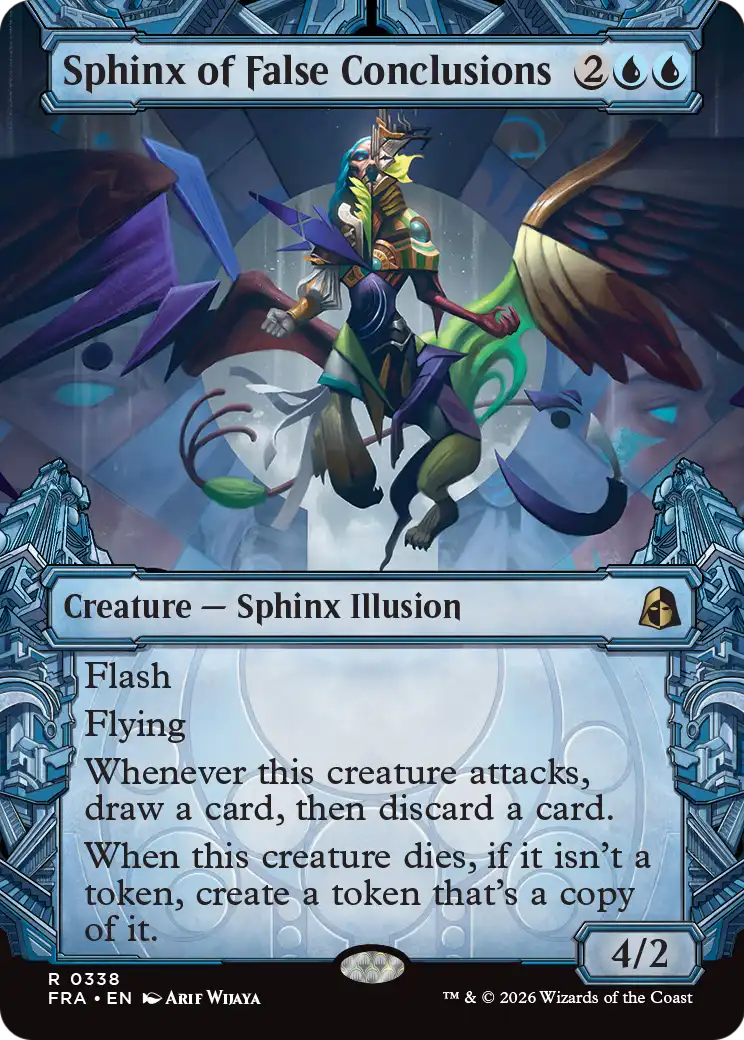 Sphinx of False Conclusions (Showcase) [Reality Fracture] | Cards and Coasters CA