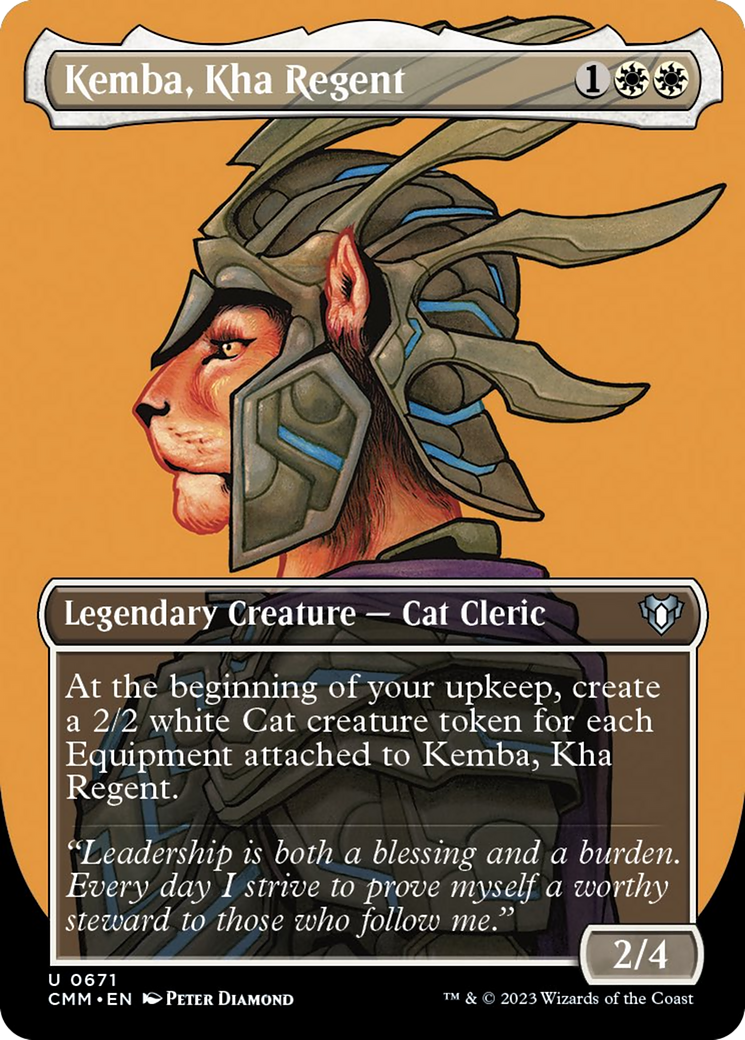 Kemba, Kha Regent (Borderless Profile) [Commander Masters] | Cards and Coasters CA