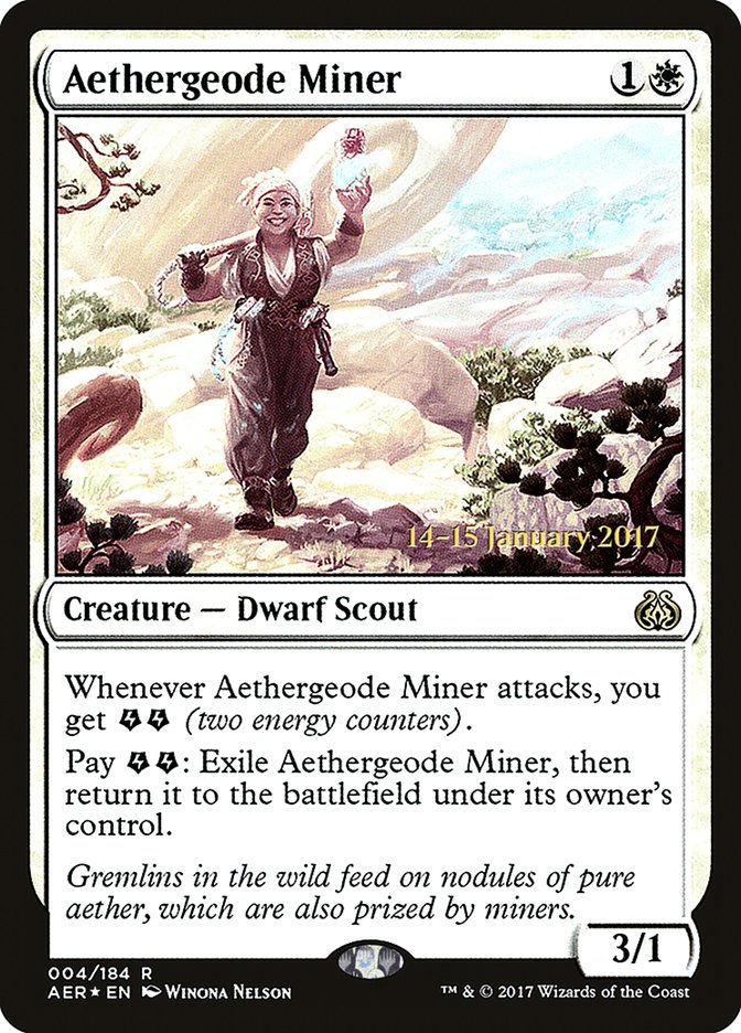 Aethergeode Miner [Aether Revolt Prerelease Promos] | Cards and Coasters CA