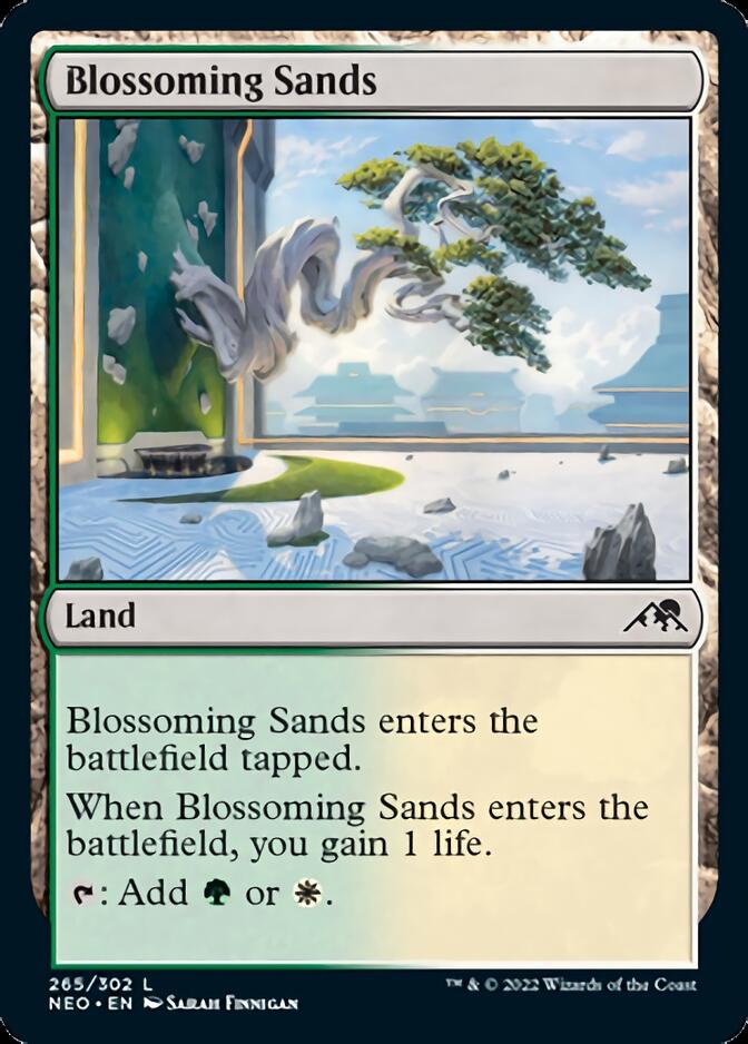 Blossoming Sands [Kamigawa: Neon Dynasty] | Cards and Coasters CA