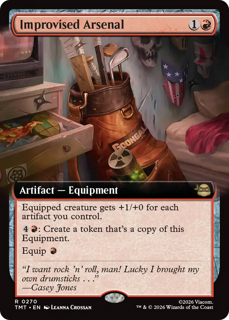 Improvised Arsenal (Extended Art) [Teenage Mutant Ninja Turtles] | Cards and Coasters CA