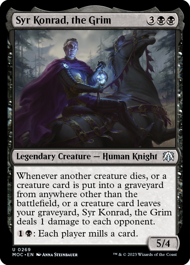 Syr Konrad, the Grim [March of the Machine Commander] | Cards and Coasters CA