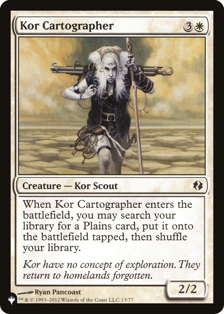 Kor Cartographer [The List Reprints] | Cards and Coasters CA