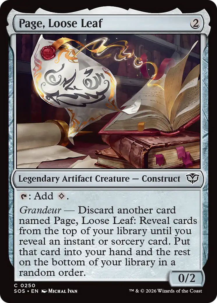 Page, Loose Leaf [Secrets of Strixhaven] | Cards and Coasters CA