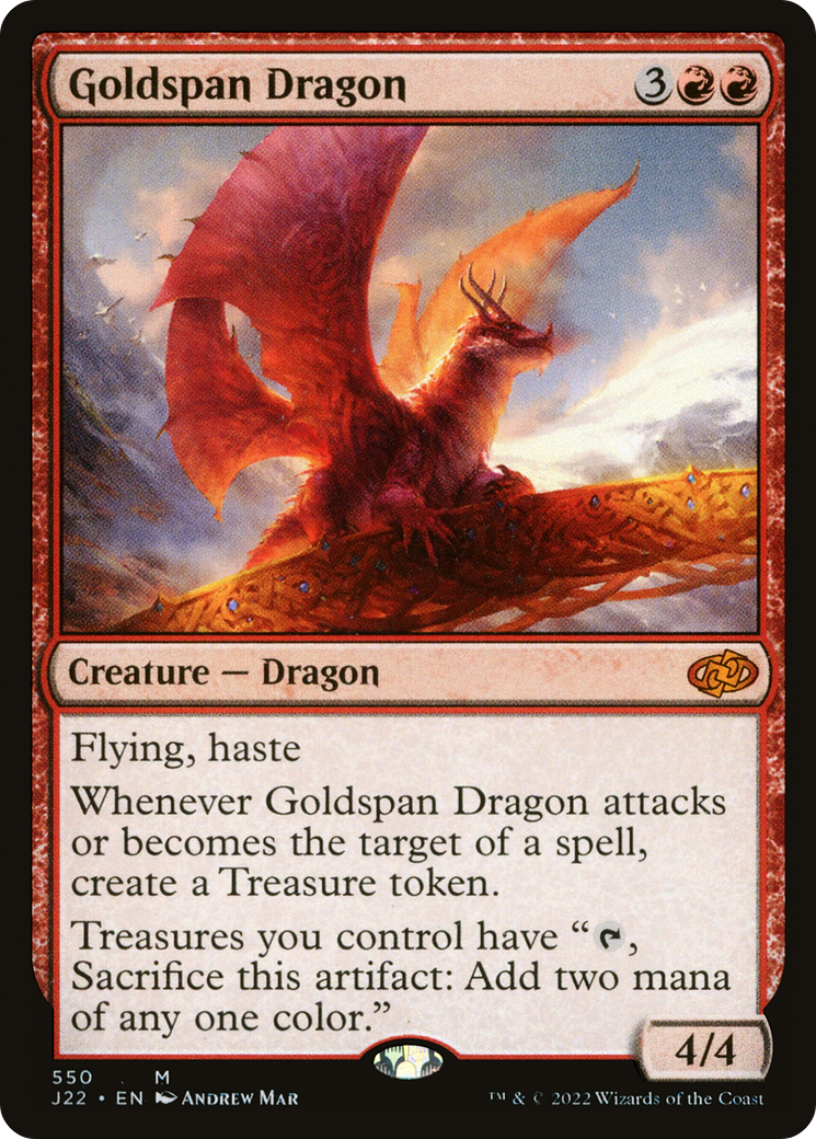 Goldspan Dragon [Jumpstart 2022] | Cards and Coasters CA