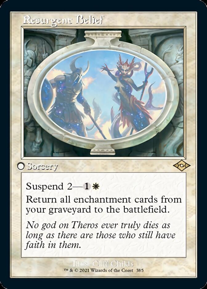 Resurgent Belief (Retro Foil Etched) [Modern Horizons 2] | Cards and Coasters CA
