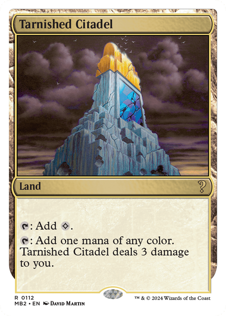 Tarnished Citadel (White Border) [Mystery Booster 2] | Cards and Coasters CA