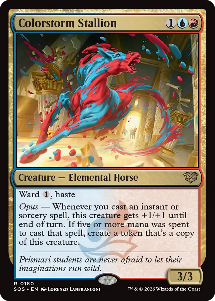 Colorstorm Stallion [Secrets of Strixhaven] | Cards and Coasters CA