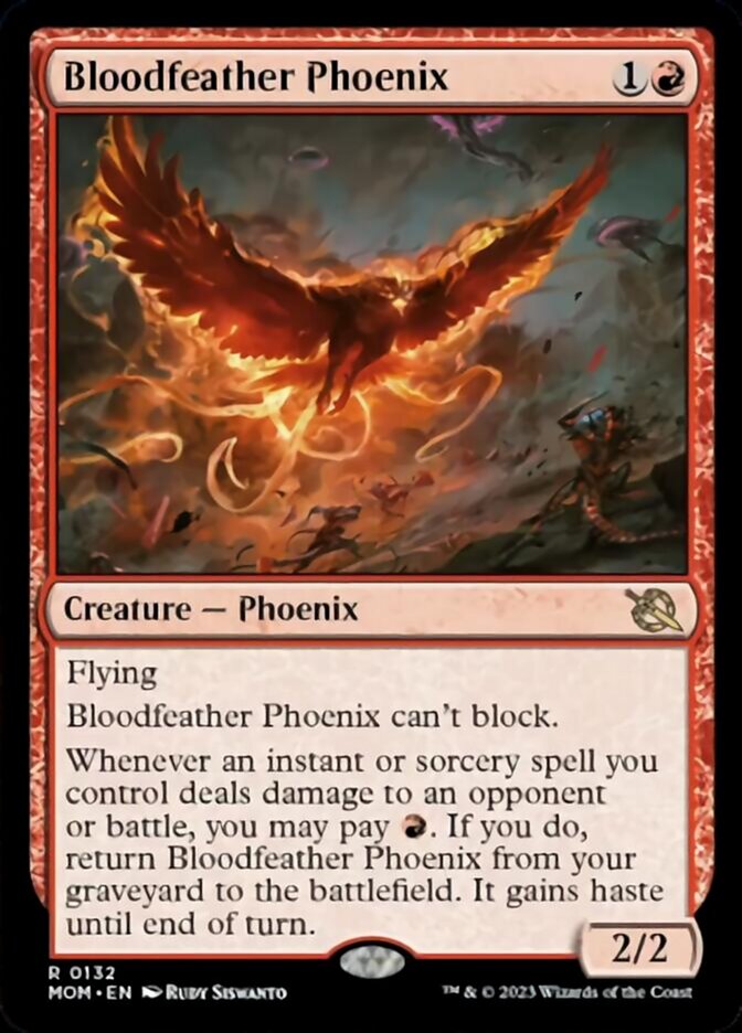 Bloodfeather Phoenix [March of the Machine] | Cards and Coasters CA
