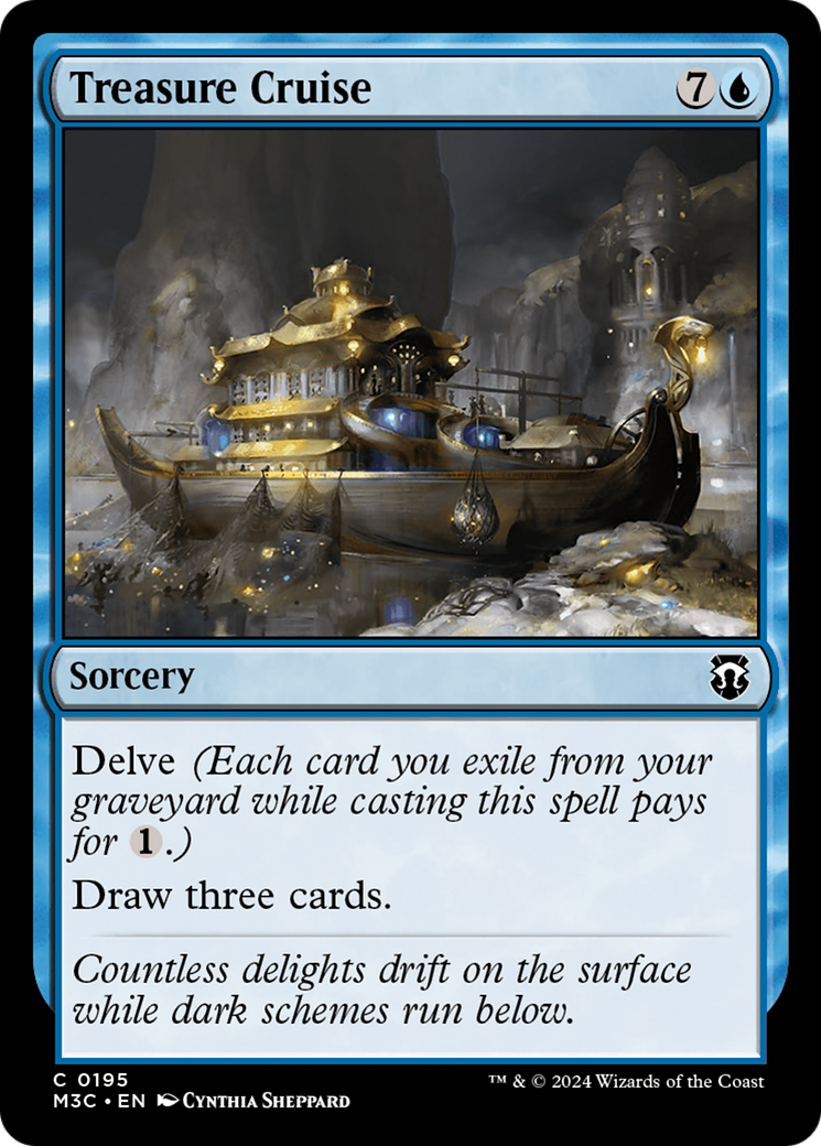 Treasure Cruise (Ripple Foil) [Modern Horizons 3 Commander] | Cards and Coasters CA