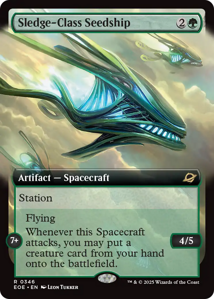 Sledge-Class Seedship (Extended Art) [Edge of Eternities] | Cards and Coasters CA