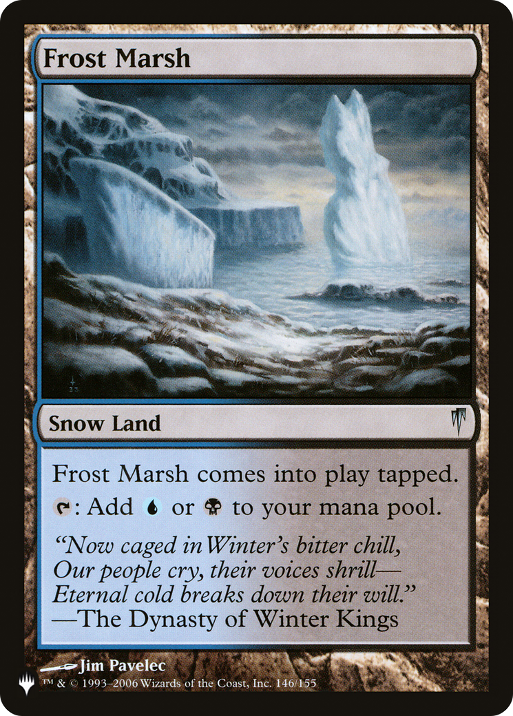 Frost Marsh [The List Reprints] | Cards and Coasters CA