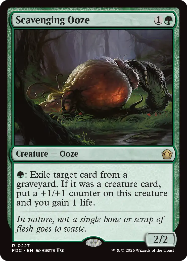 Scavenging Ooze [Foundations Commander] | Cards and Coasters CA