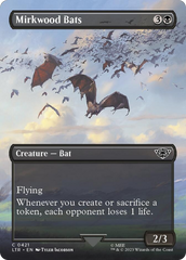 Mirkwood Bats (Borderless Alternate Art) [The Lord of the Rings: Tales of Middle-Earth] | Cards and Coasters CA