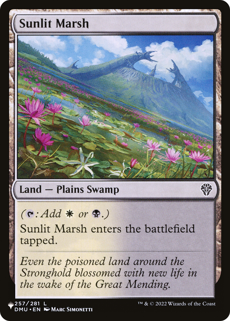 Sunlit Marsh [The List Reprints] | Cards and Coasters CA