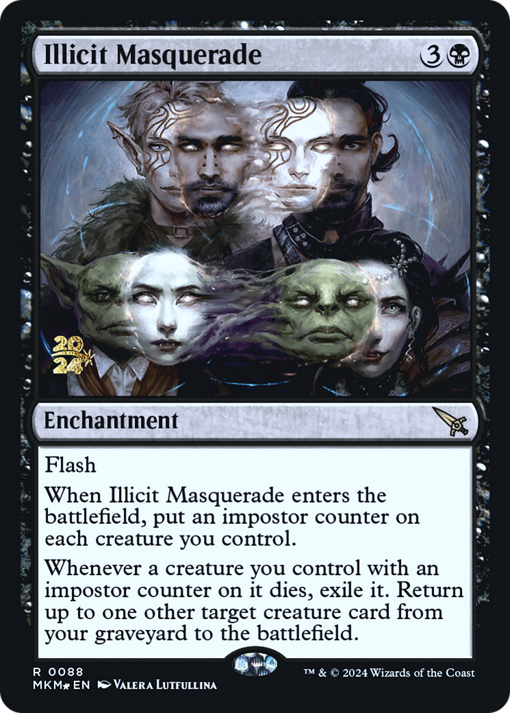 Illicit Masquerade [Murders at Karlov Manor Prerelease Promos] | Cards and Coasters CA