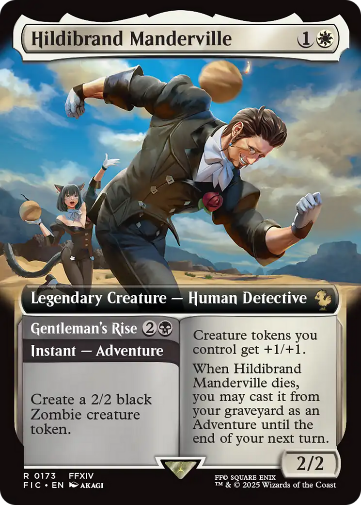 Hildibrand Manderville // Gentleman's Rise (Extended Art) [FINAL FANTASY Commander] | Cards and Coasters CA