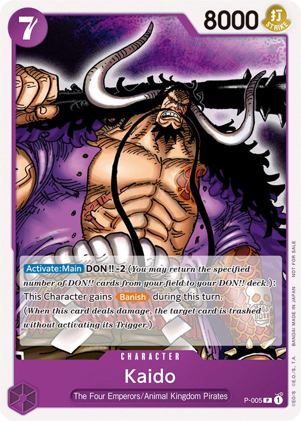 Kaido (Promotion Pack 2022) [One Piece Promotion Cards] | Cards and Coasters CA