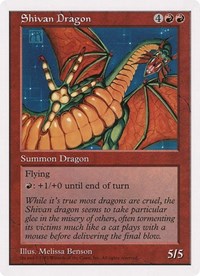 Shivan Dragon (Oversized) [Oversize Cards] | Cards and Coasters CA