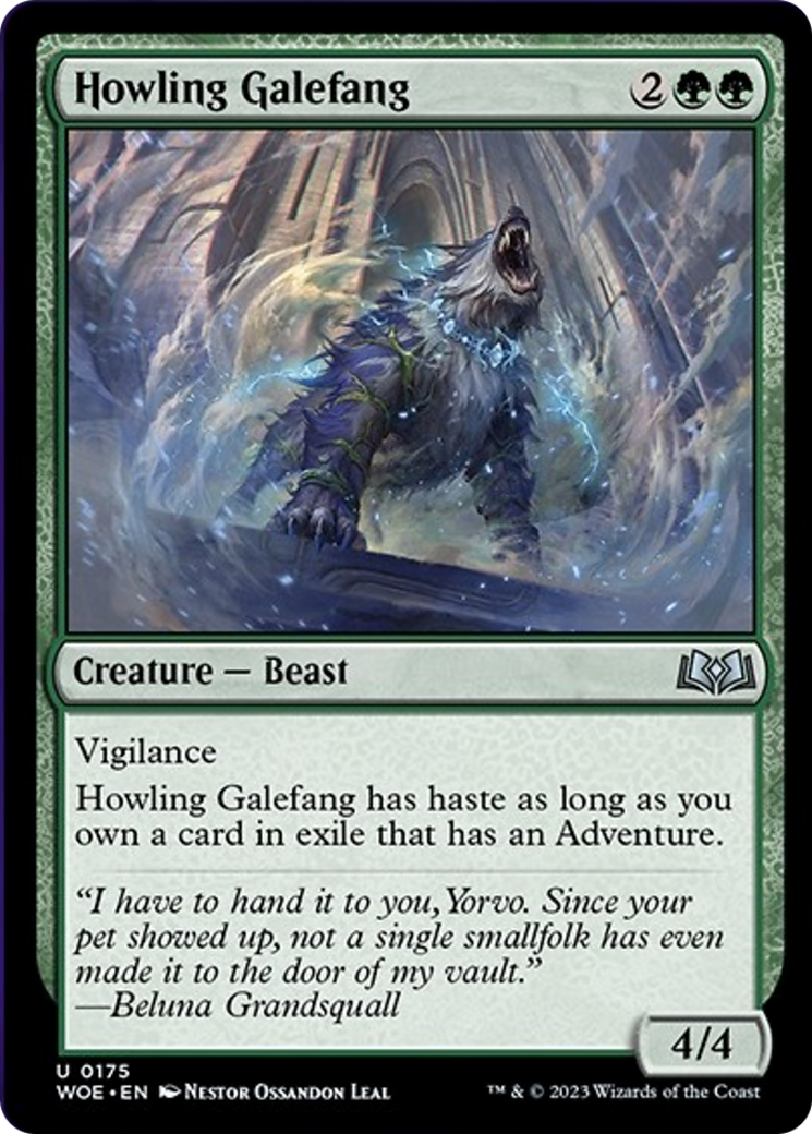 Howling Galefang [Wilds of Eldraine] | Cards and Coasters CA