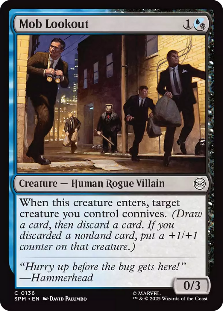 Mob Lookout [Marvel's Spider-Man] | Cards and Coasters CA