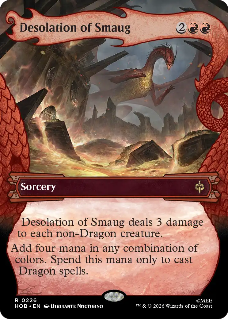 Desolation of Smaug (Showcase) [The Hobbit] | Cards and Coasters CA