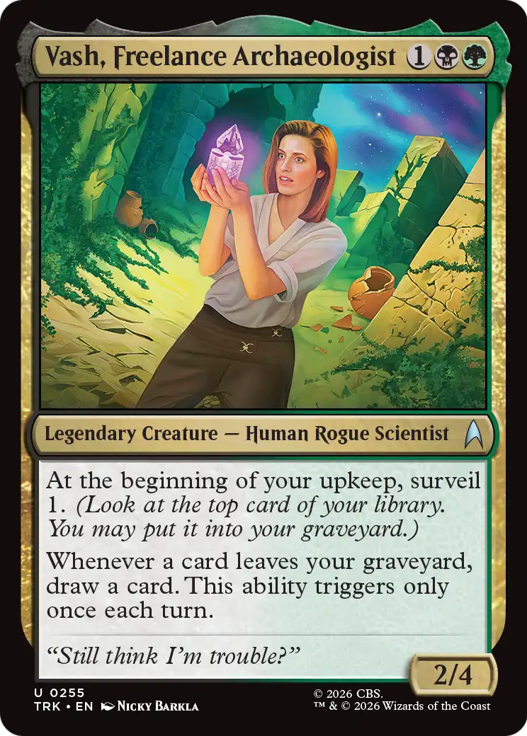 Vash, Freelance Archaeologist [Star Trek] | Cards and Coasters CA