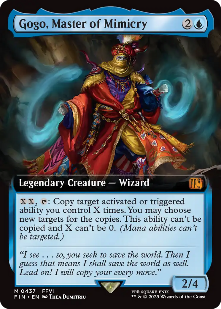 Gogo, Master of Mimicry (Extended Art) [FINAL FANTASY] | Cards and Coasters CA