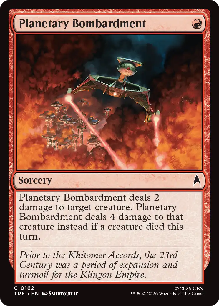 Planetary Bombardment [Star Trek] | Cards and Coasters CA