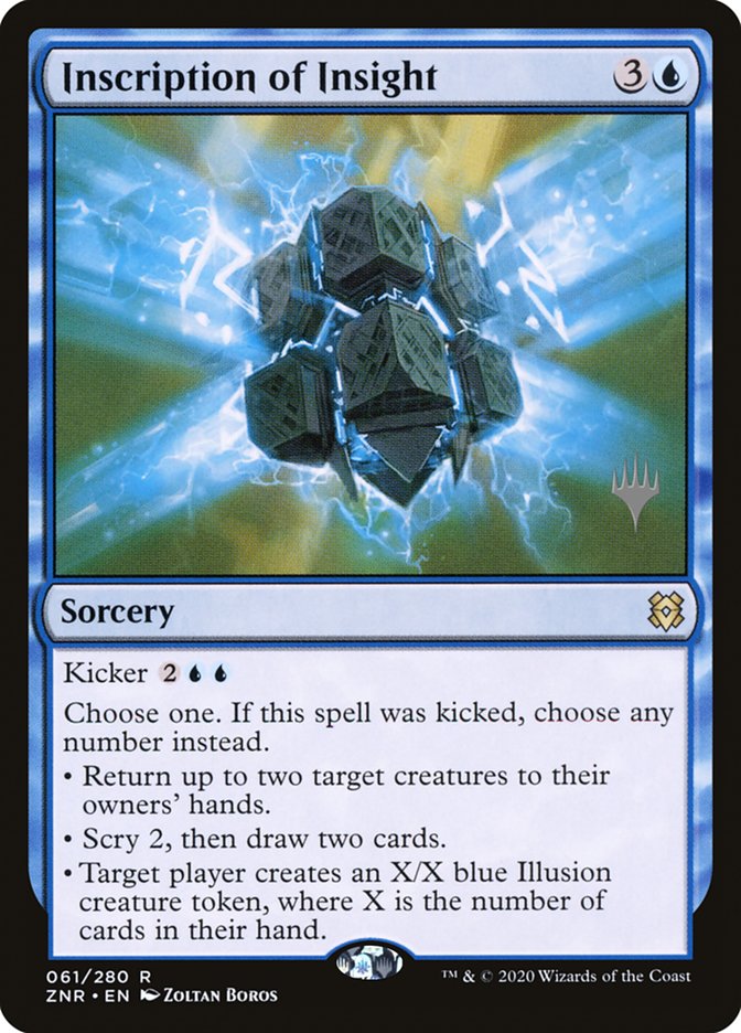 Inscription of Insight (Promo Pack) [Zendikar Rising Promos] | Cards and Coasters CA